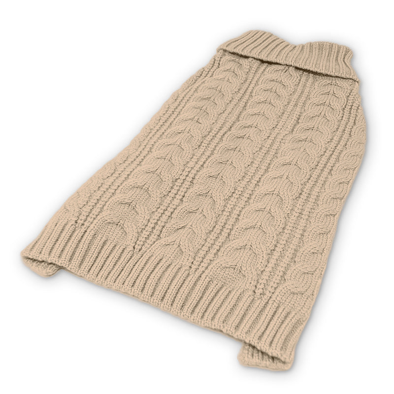 DOGO Cable Turtleneck Dog Sweater