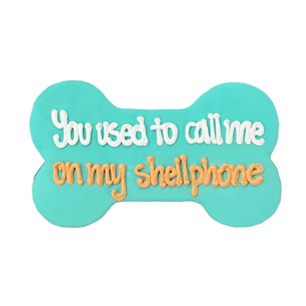 Call Me On My Shell Phone Bone Dog Treat
