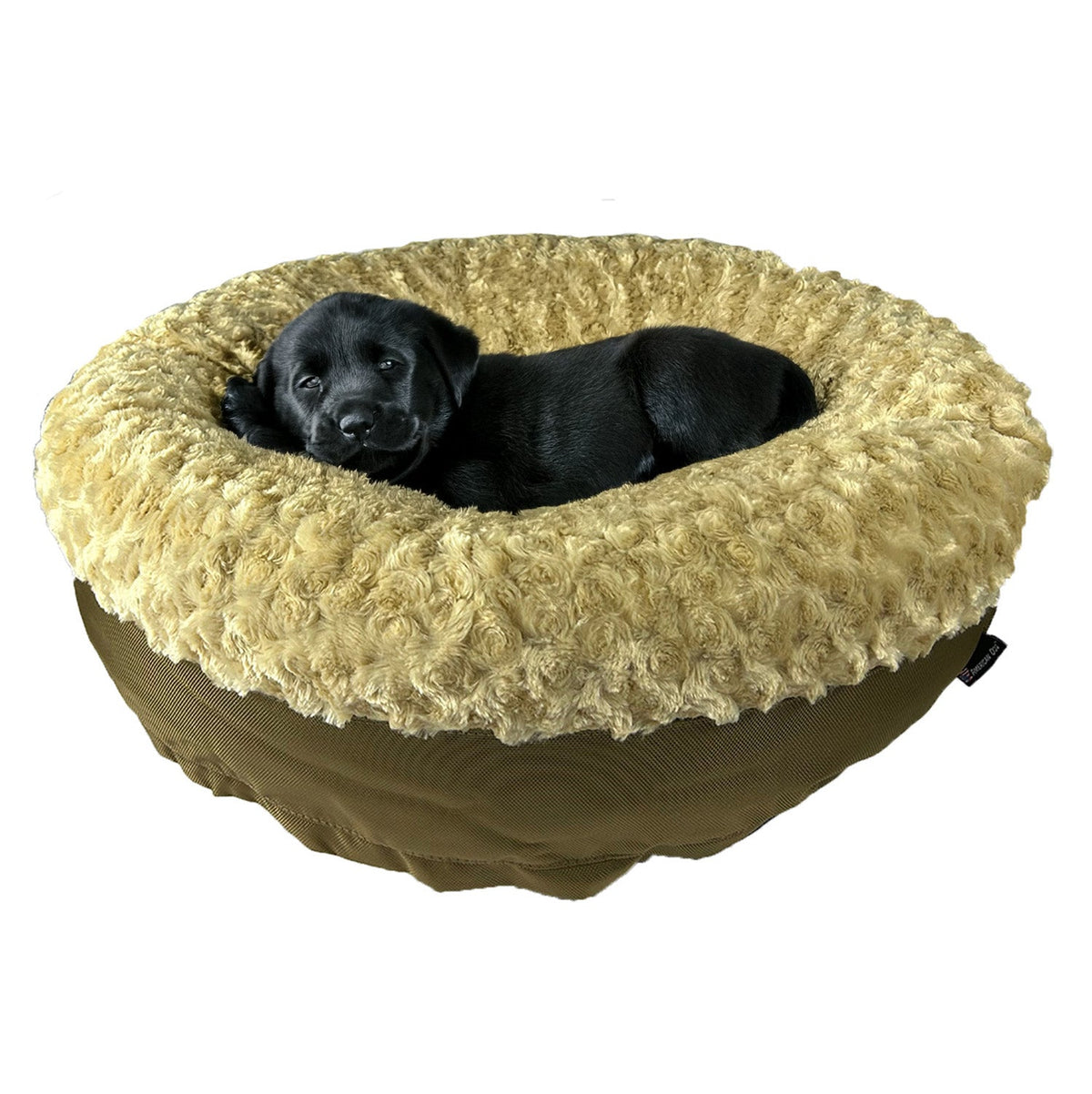 Round Bolstered Furvana Dog Bed