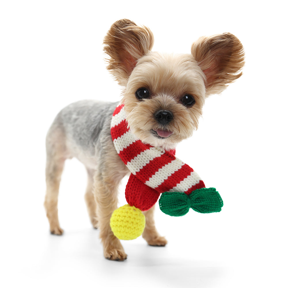 DOGO Candy Cane Dog Scarf