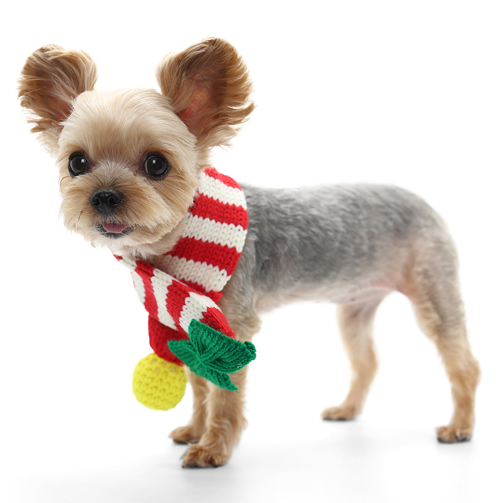 DOGO Candy Cane Dog Scarf