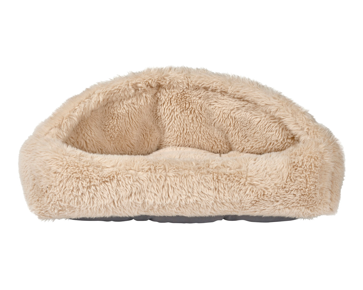 Bowsers Canopy Cozy Pet Bed - Soft Nesting Comfort for Small Spaces