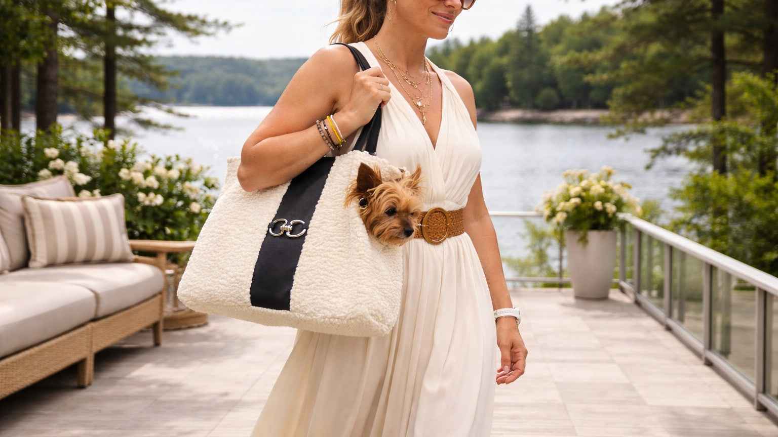 Bowsers Carry-All Pet Travel Bag – Secure, Plush Comfort for Travel