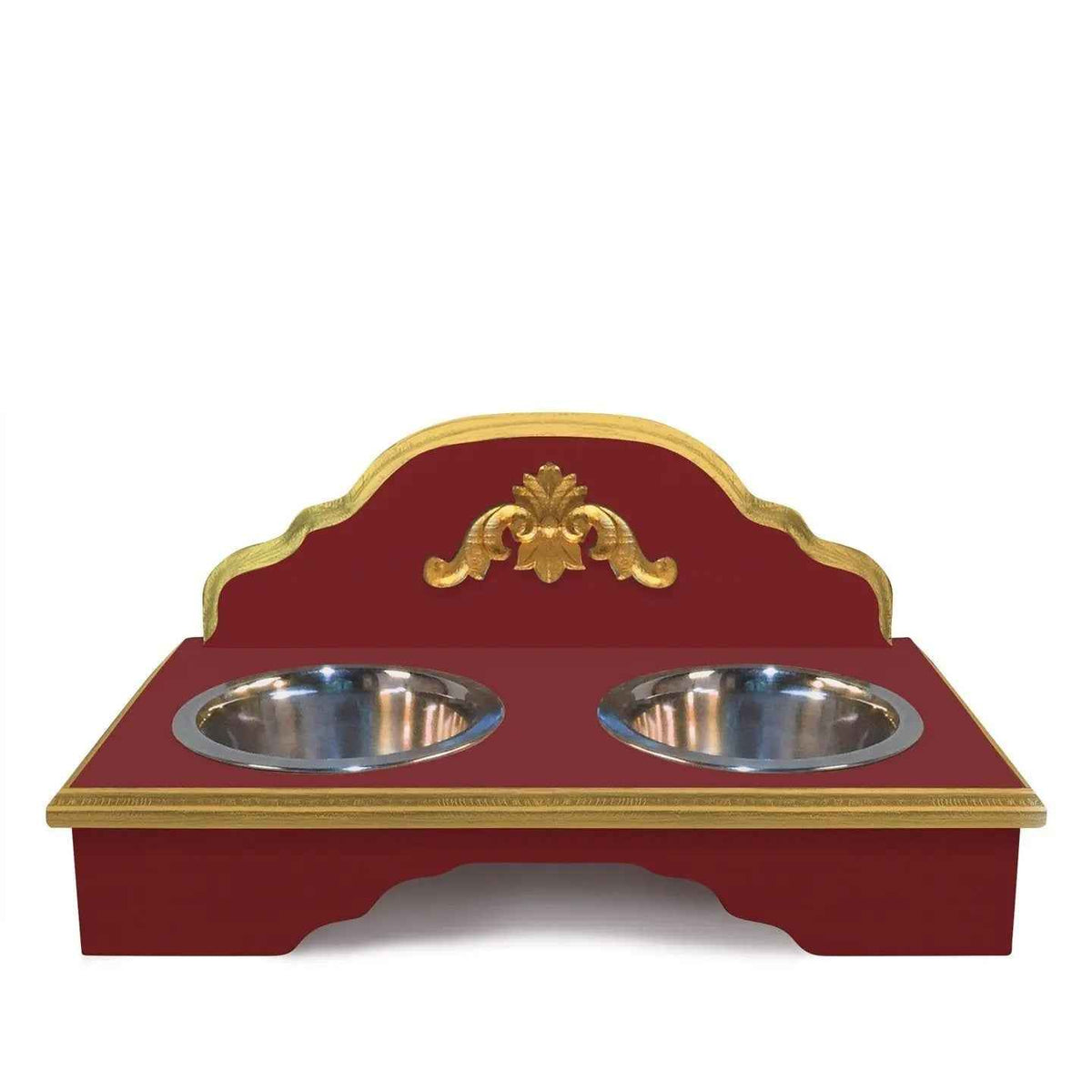 Cary Grant Traffic Red Double Bowl Pet Feeder