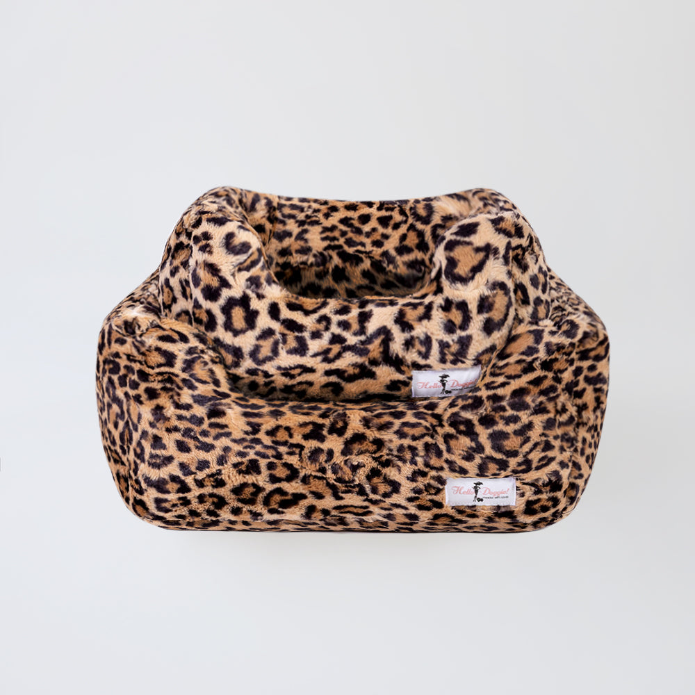 Hello Doggie Cashmere Ultra-Plush Leopard Dog Bed