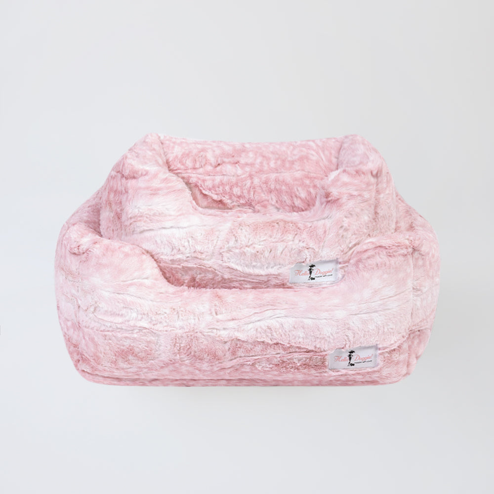 Hello Doggie Cashmere Ultra-Plush Leopard Dog Bed