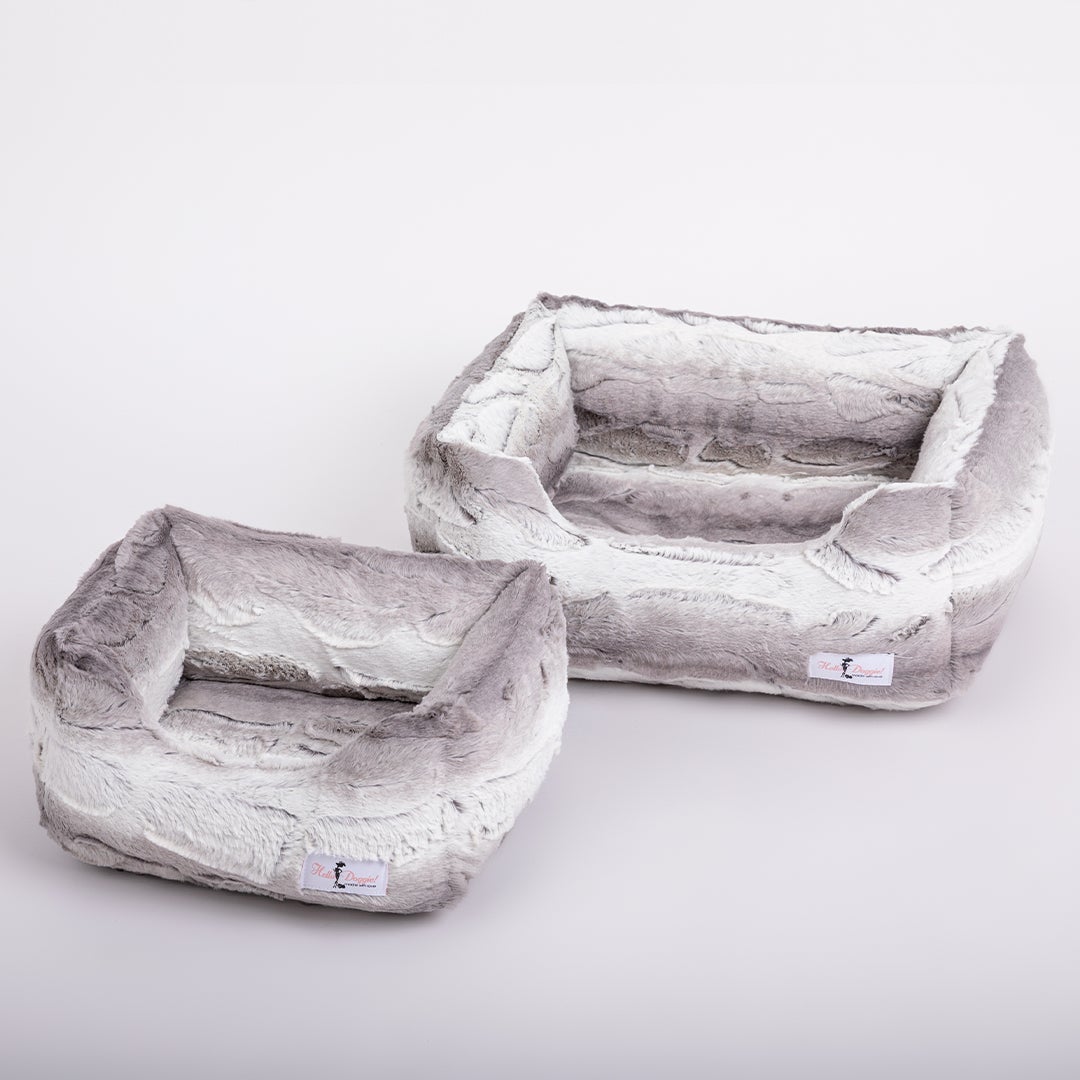 Hello Doggie Cashmere Ultra-Plush Leopard Dog Bed