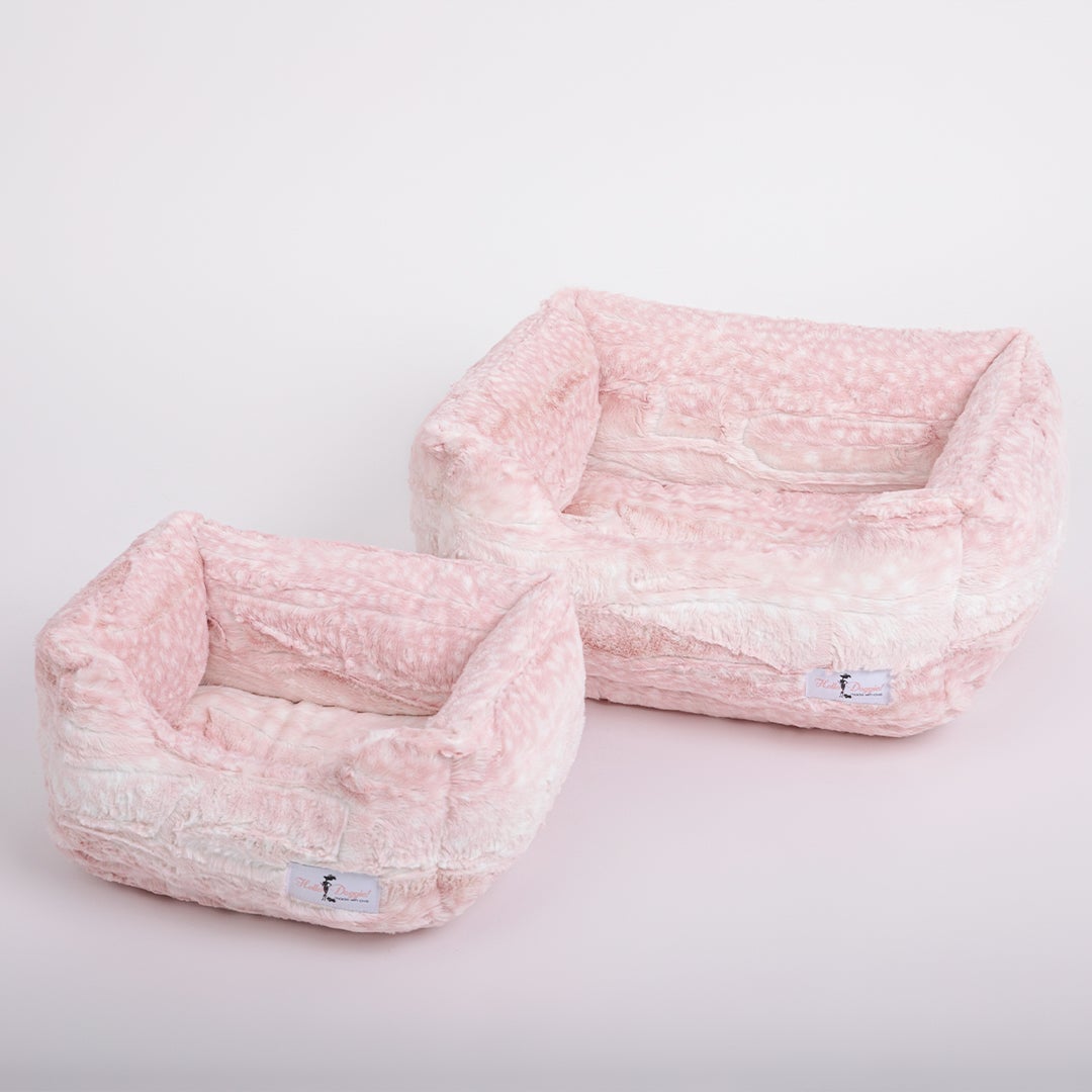 Hello Doggie Cashmere Ultra-Plush Leopard Dog Bed