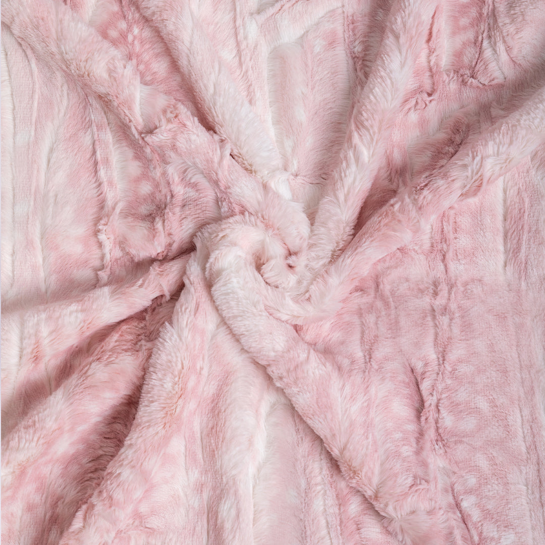 Hello Doggie Cashmere Pink Fawn Dog Blanket