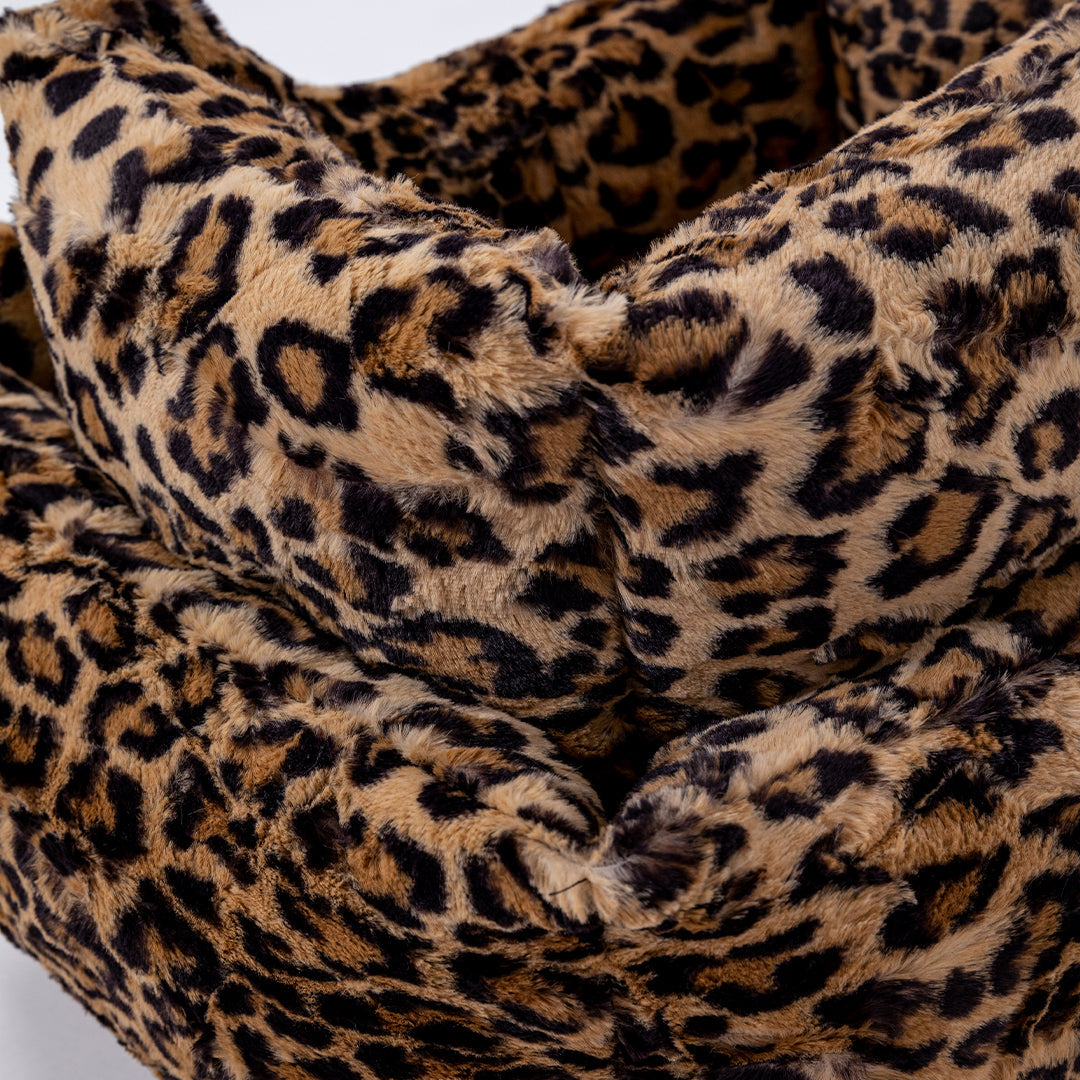 Hello Doggie Cashmere Ultra-Plush Leopard Dog Bed