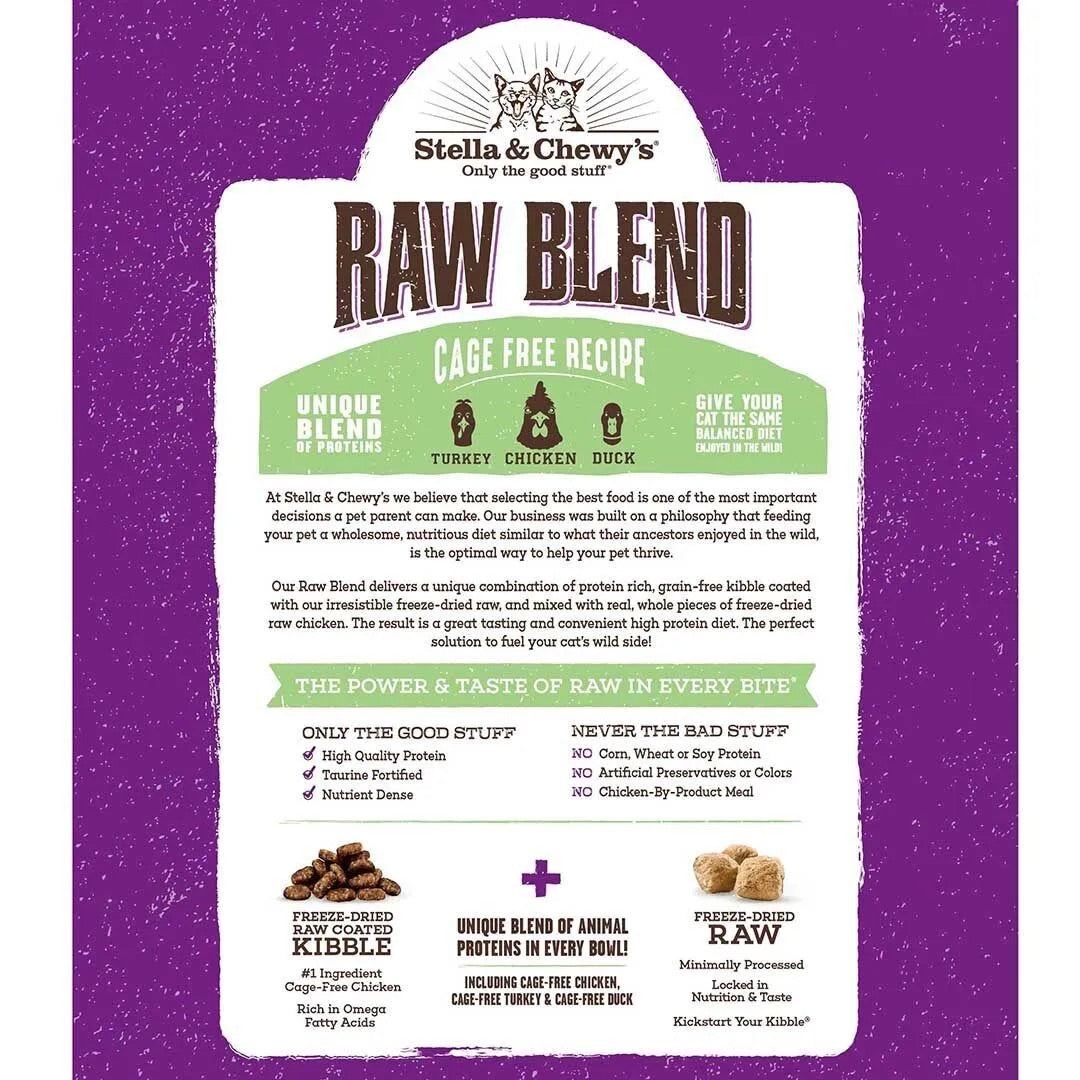 Stella & Chewys Raw Blend Poultry Cat Food (2.5lbs)
