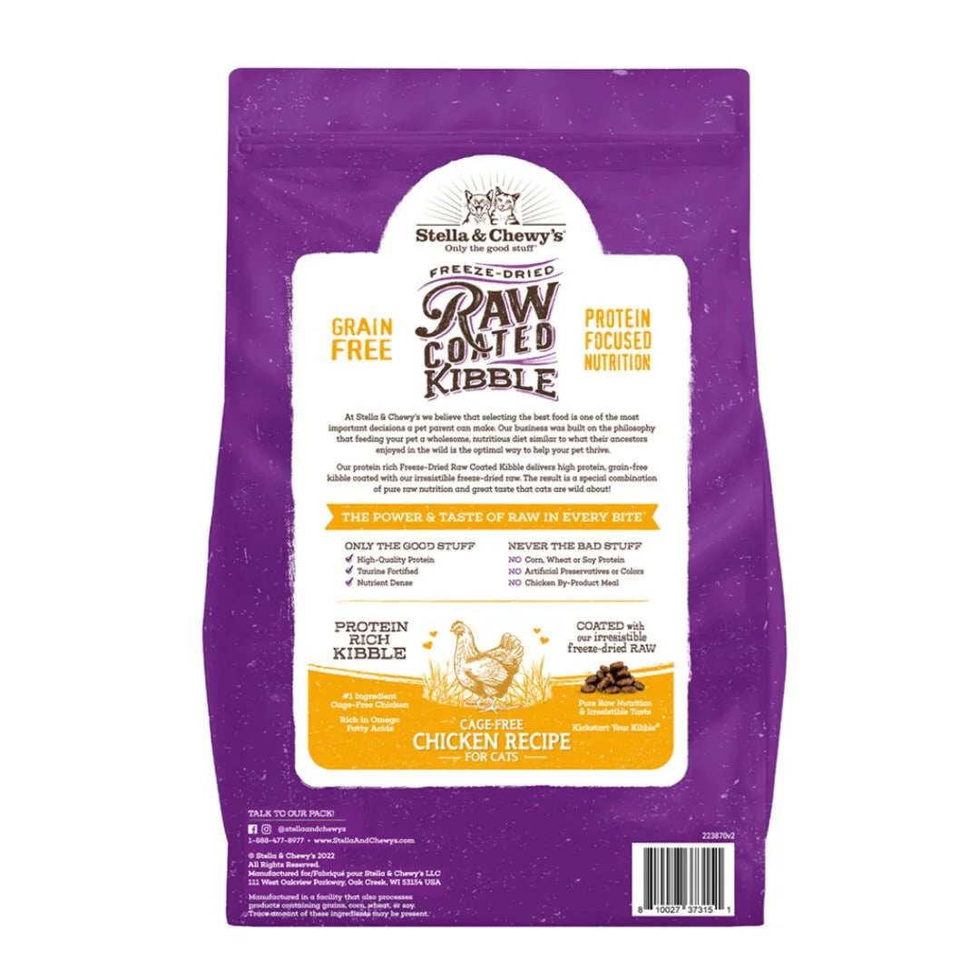 Stella & Chewys Raw Coated Chicken Cat Food (2.5lbs)