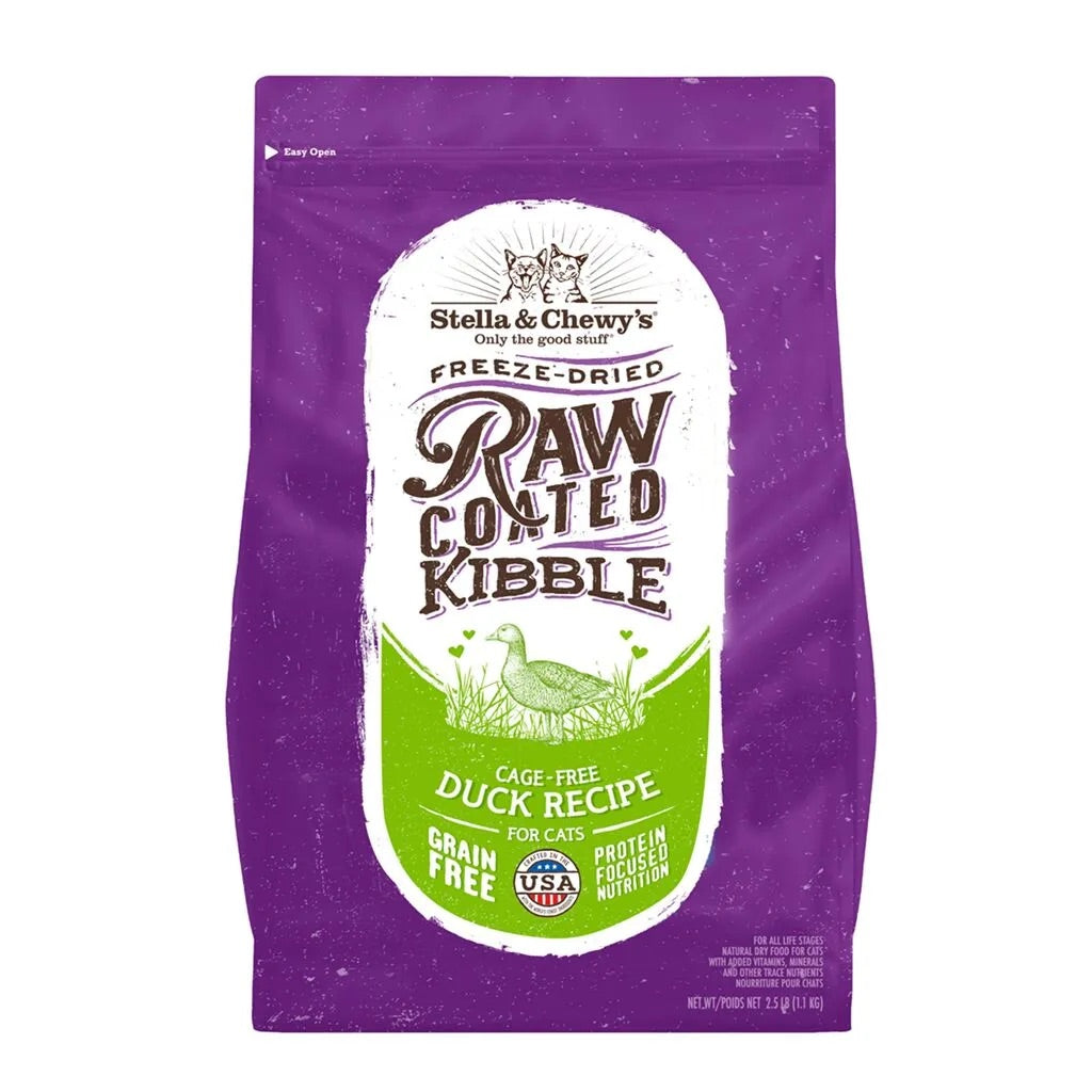 Stella & Chewys Raw Coated Duck Cat Food (2.5lbs)