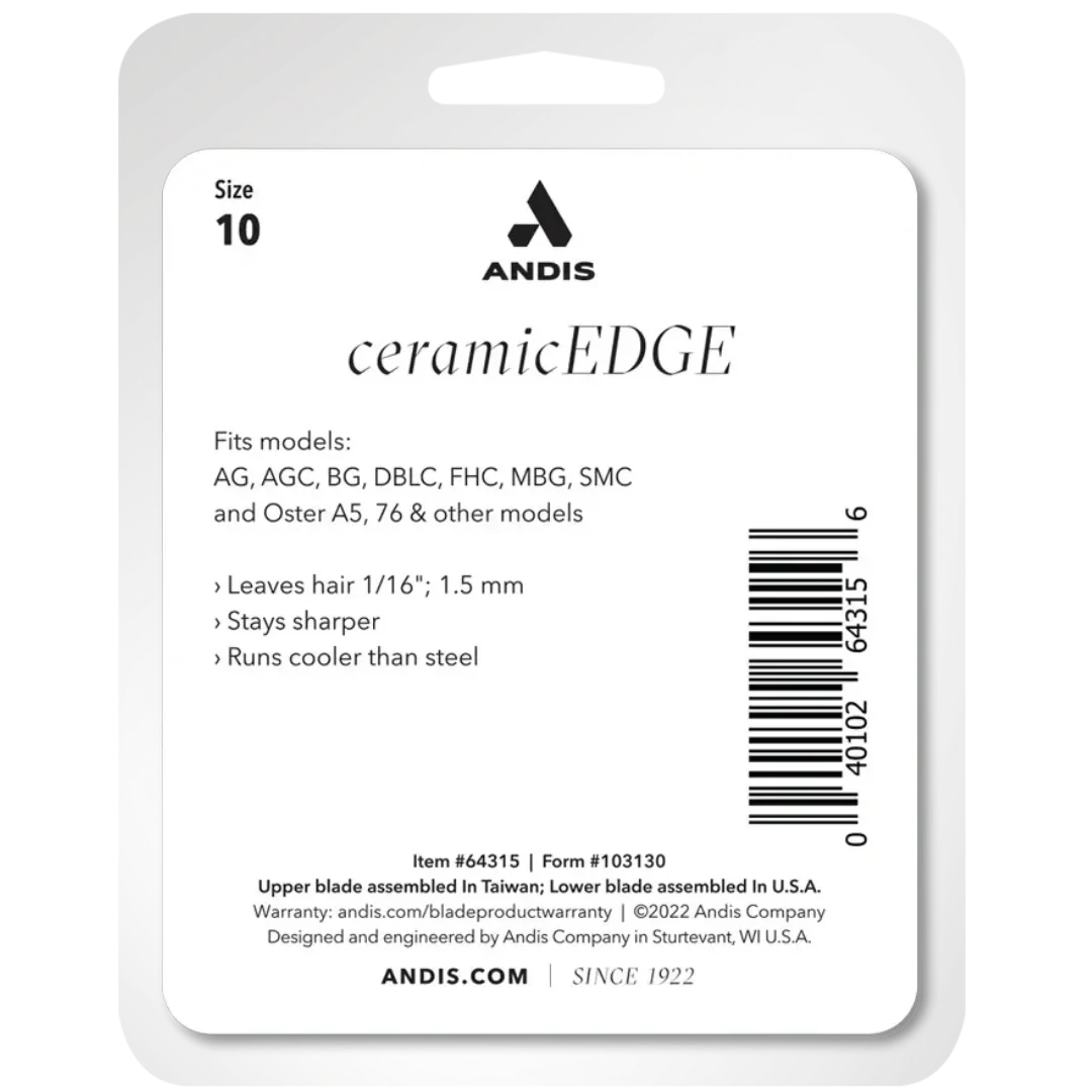 Andis #10 CeramicEdge Detachable Blade