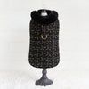 Hello Doggie Chantel Tweed Dog Coat Faux Fur Handmade Handmade in the USA Coats