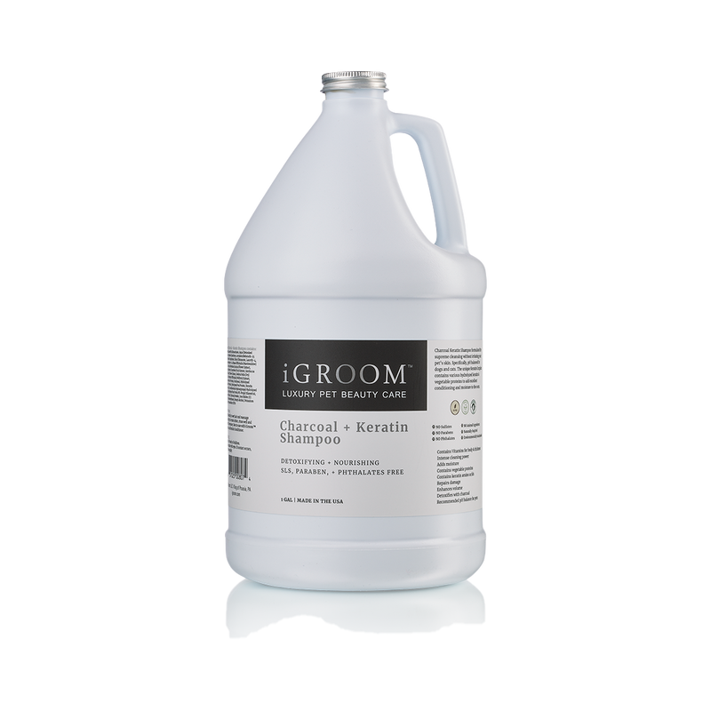 Charcoal and Keratin Shampoo Gallon by iGroom
