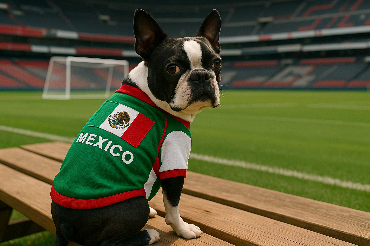 Parisian Pet Team Mexico Dog T-Shirt-Red, White, Green