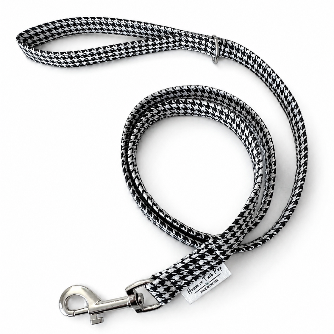Heads or Tails Pup Houndstooth Dog Leash