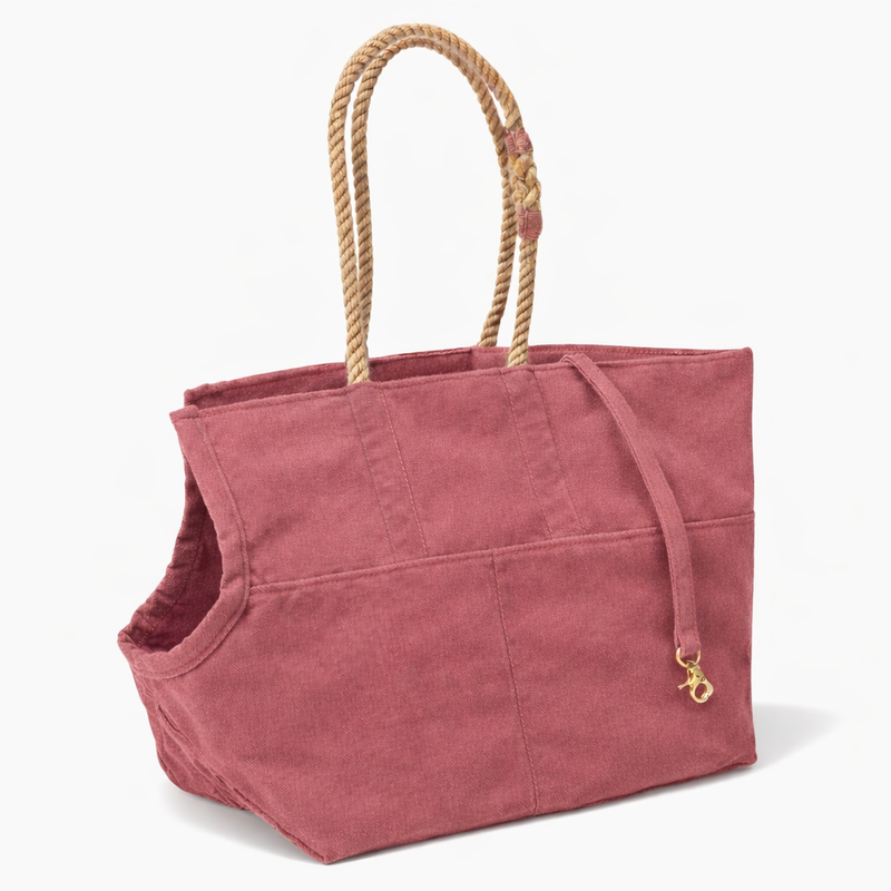 Nantucket Waxed Cotton Canvas Dog Carrier
