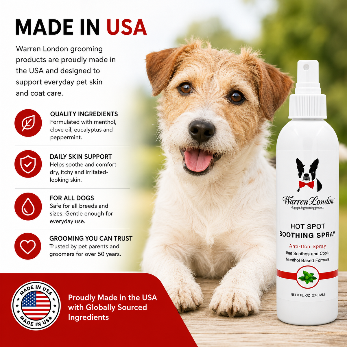 Hot Spot Soothing Spray - Anti Itch Spray That Soothes And Cools | HT Animal Supply