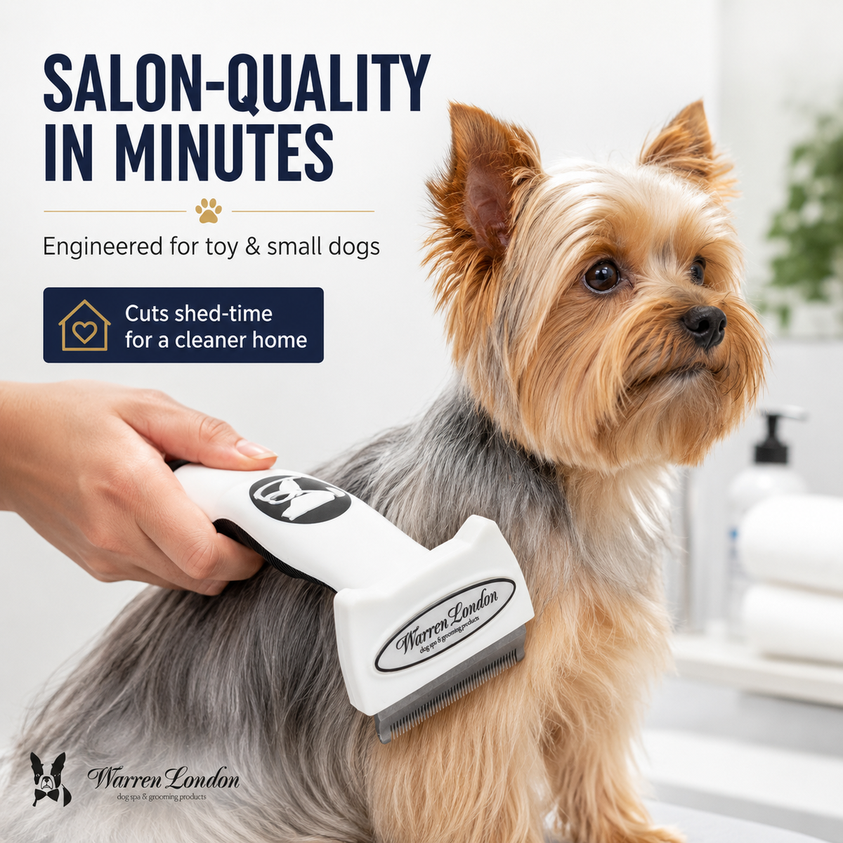 De-Shedding Dog Brush for Short Hair (<1") | HT Animal Supply