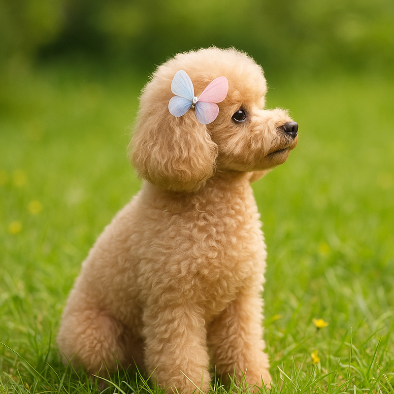 Bark 5th Ave., LLC Mariposa Hair Bows blue pet supplies