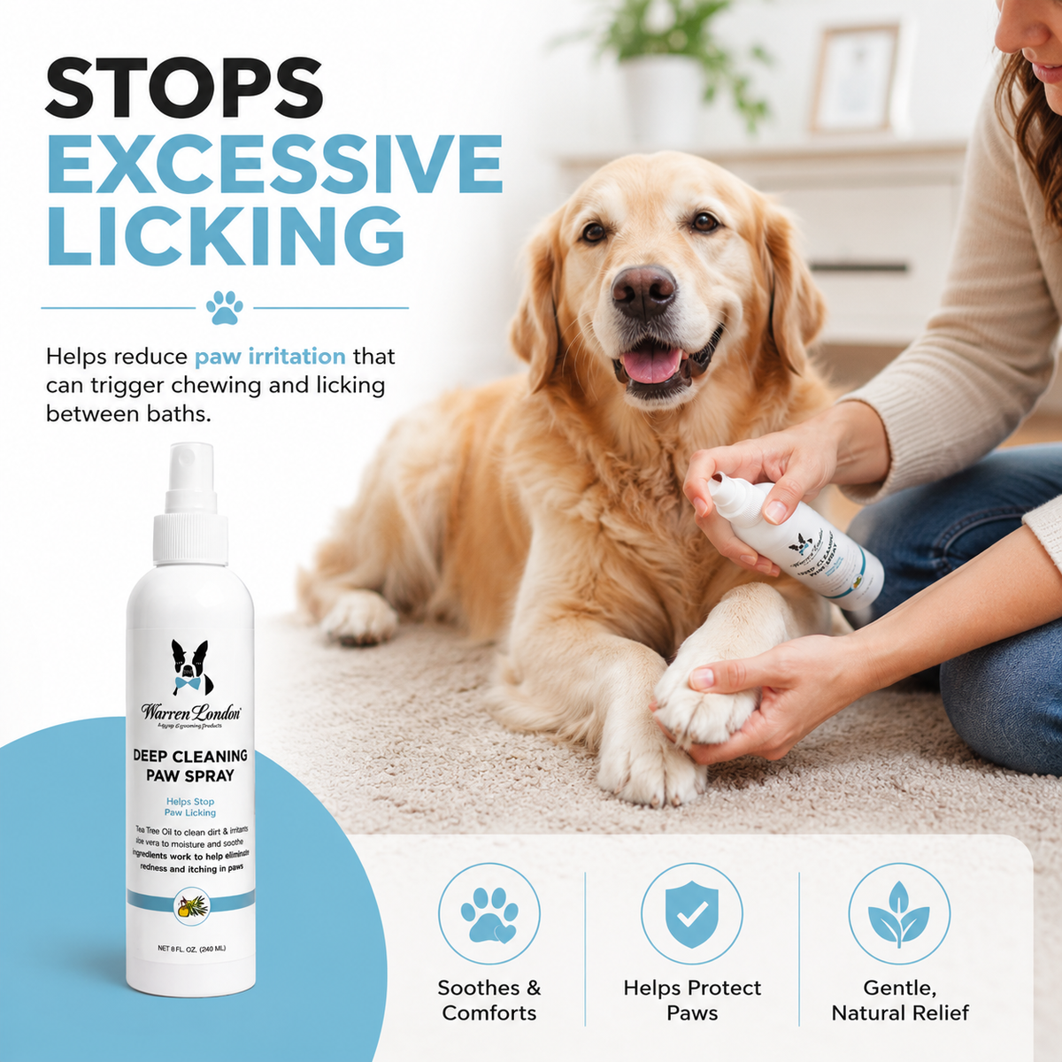 Deep Cleaning Paw Spray for Dogs | HT Animal Supply