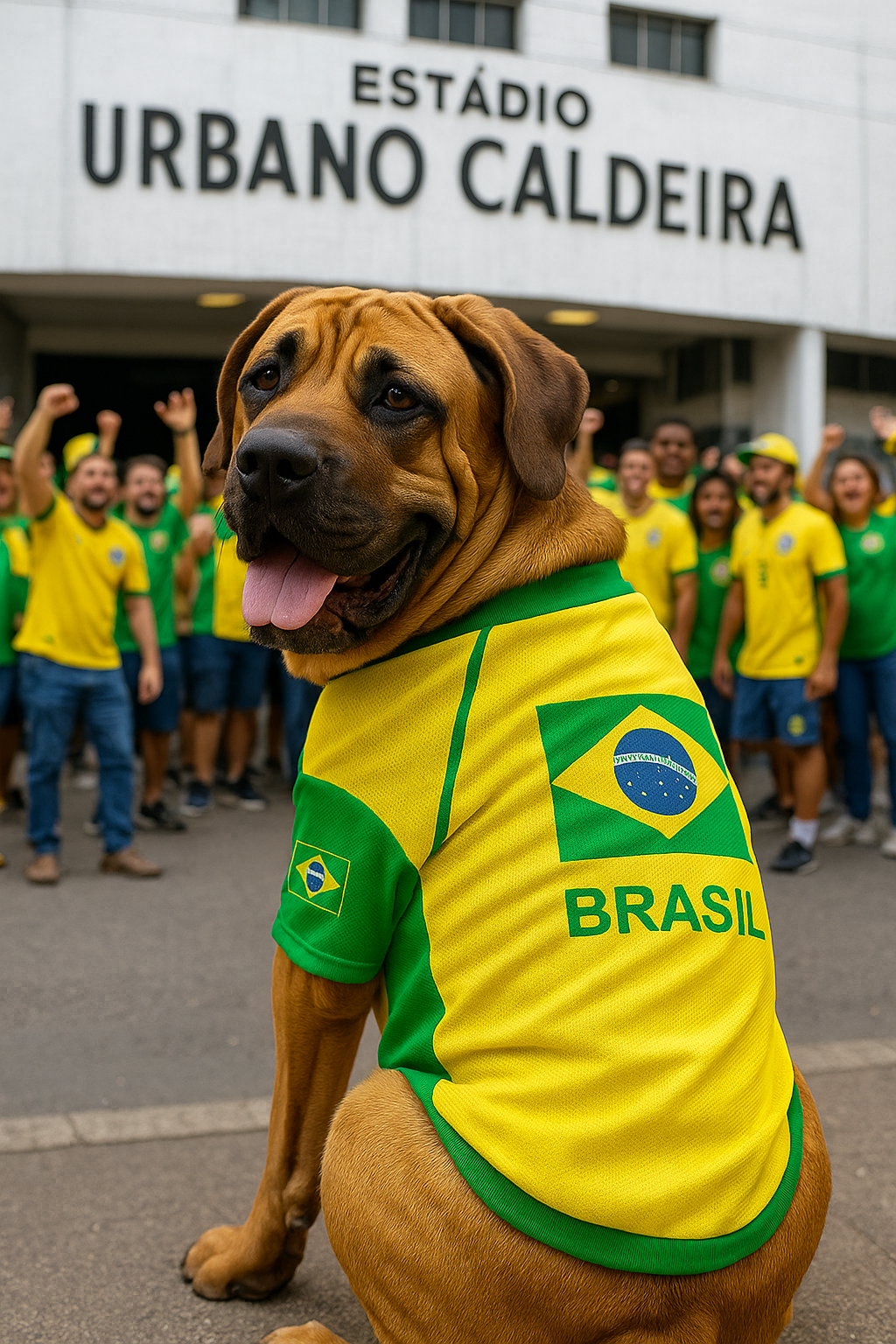 Parisian Pet Team Brazil Dog T-Shirt-Yellow Green