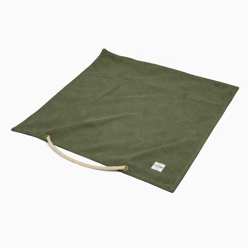 Olive Waxed Cotton Canvas Dog Bed Cover