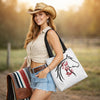 “Full of Sh*t” Horse Silhouette Equestrian Canvas Tote Bag