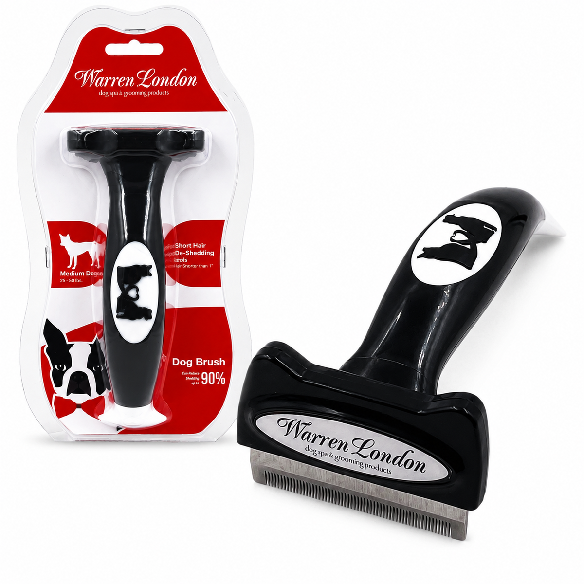 De-Shedding Dog Brush for Short Hair (<1") | HT Animal Supply