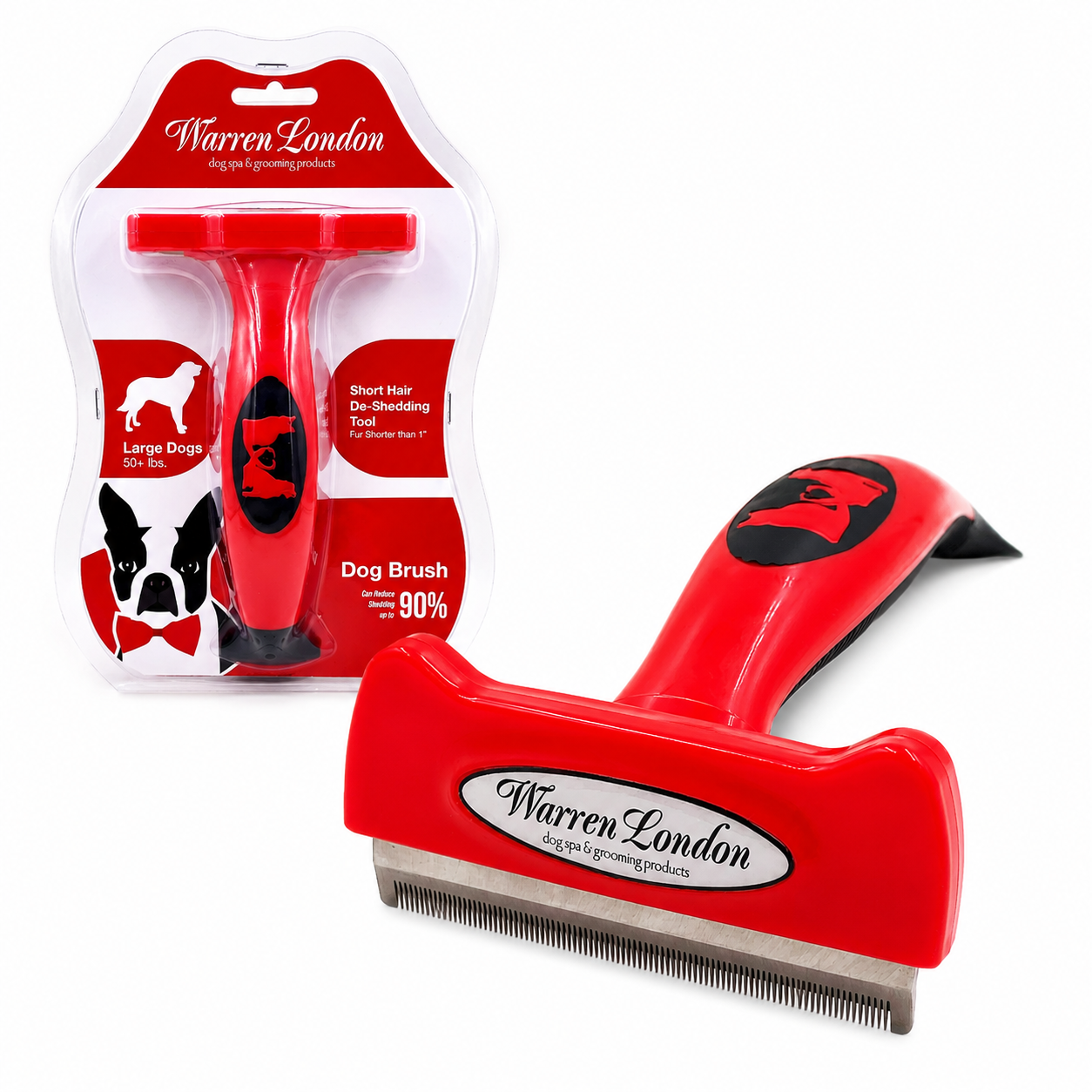 De-Shedding Dog Brush for Long Hair (>1")