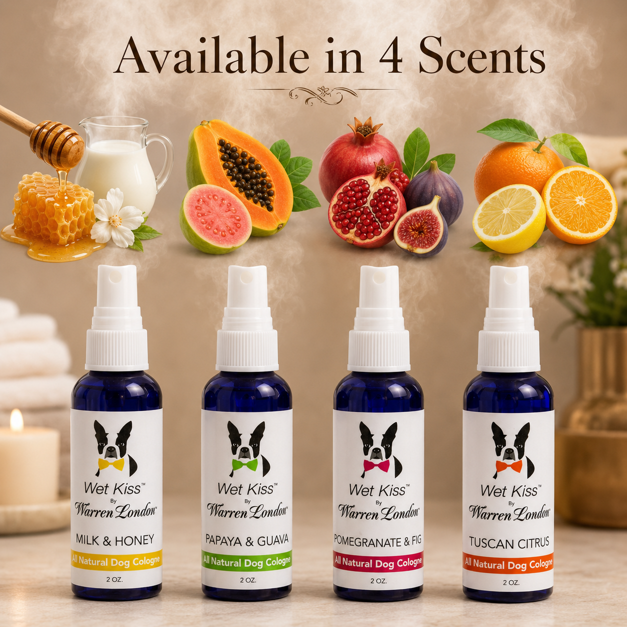 Wet Kiss Dog Cologne By Warren London - 2 Oz or 16 Oz | HT Animal Supply