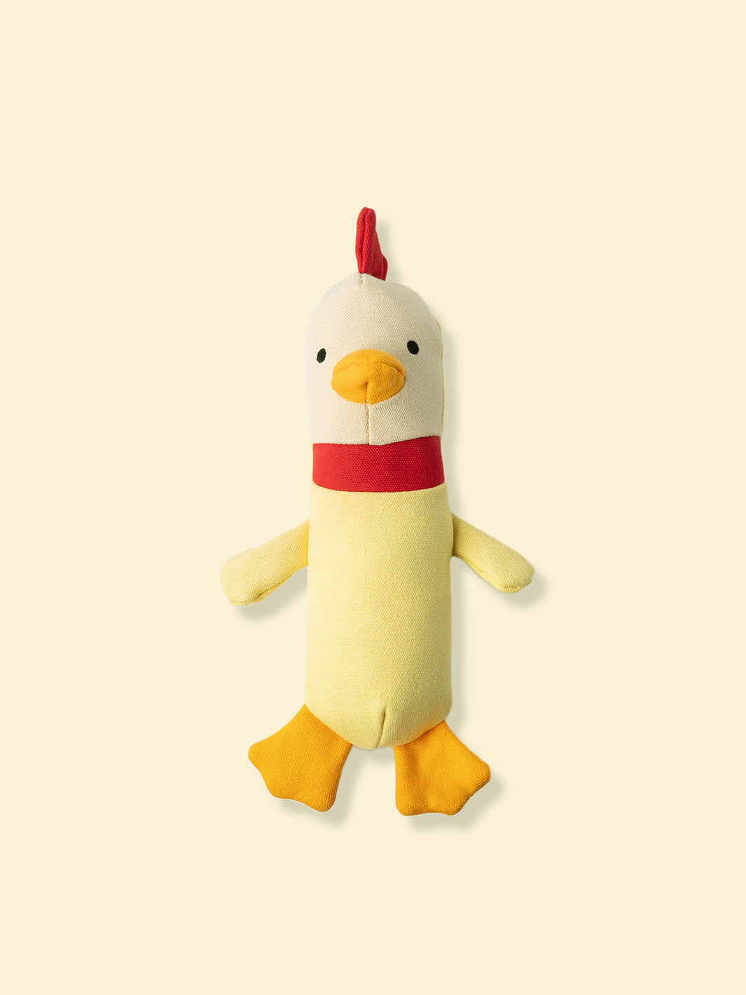 Clucky Plush Canvas Crinkle Dog Toy