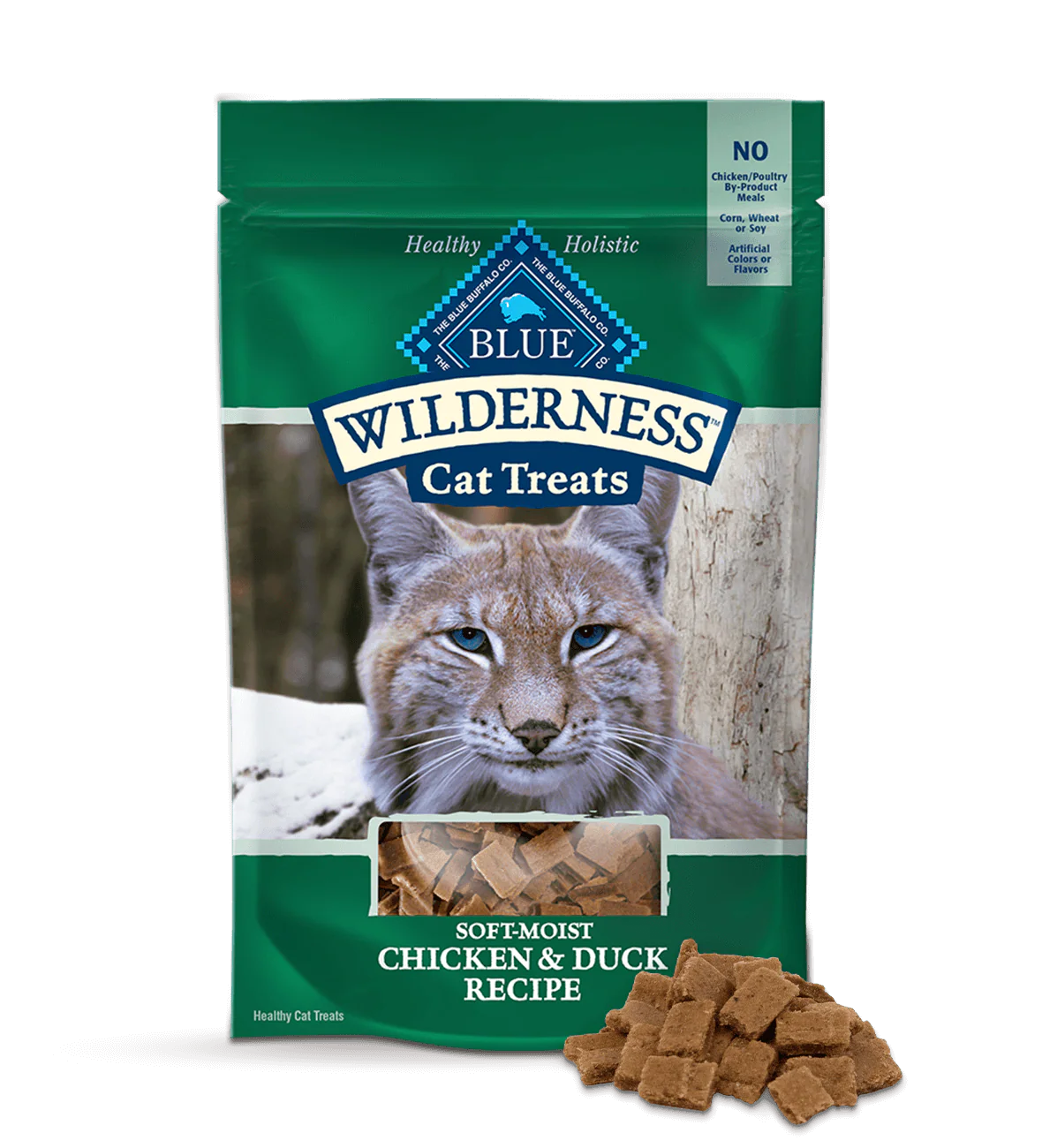Blue Buffalo Blue Wilderness Soft-Moist Cat Treats Chicken and Duck Recipe (2oz)