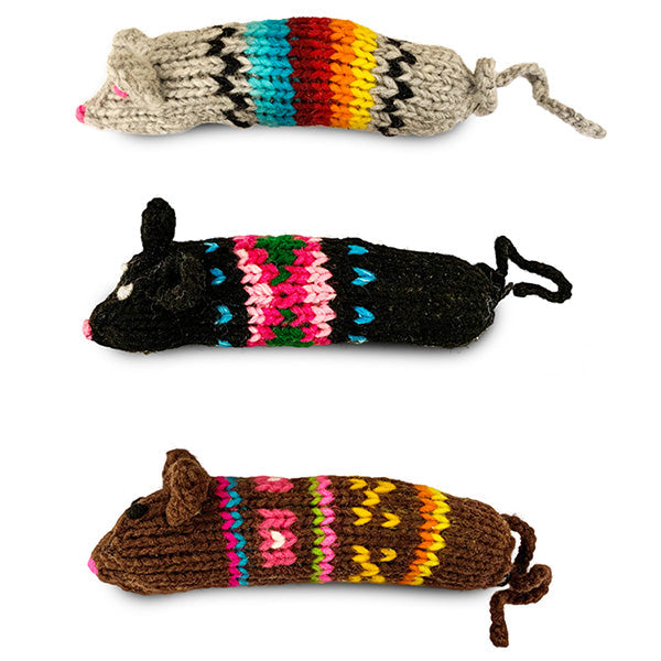 Chilly Dog 1 Pack Wooly Mice Organic Catnip Cat Toy