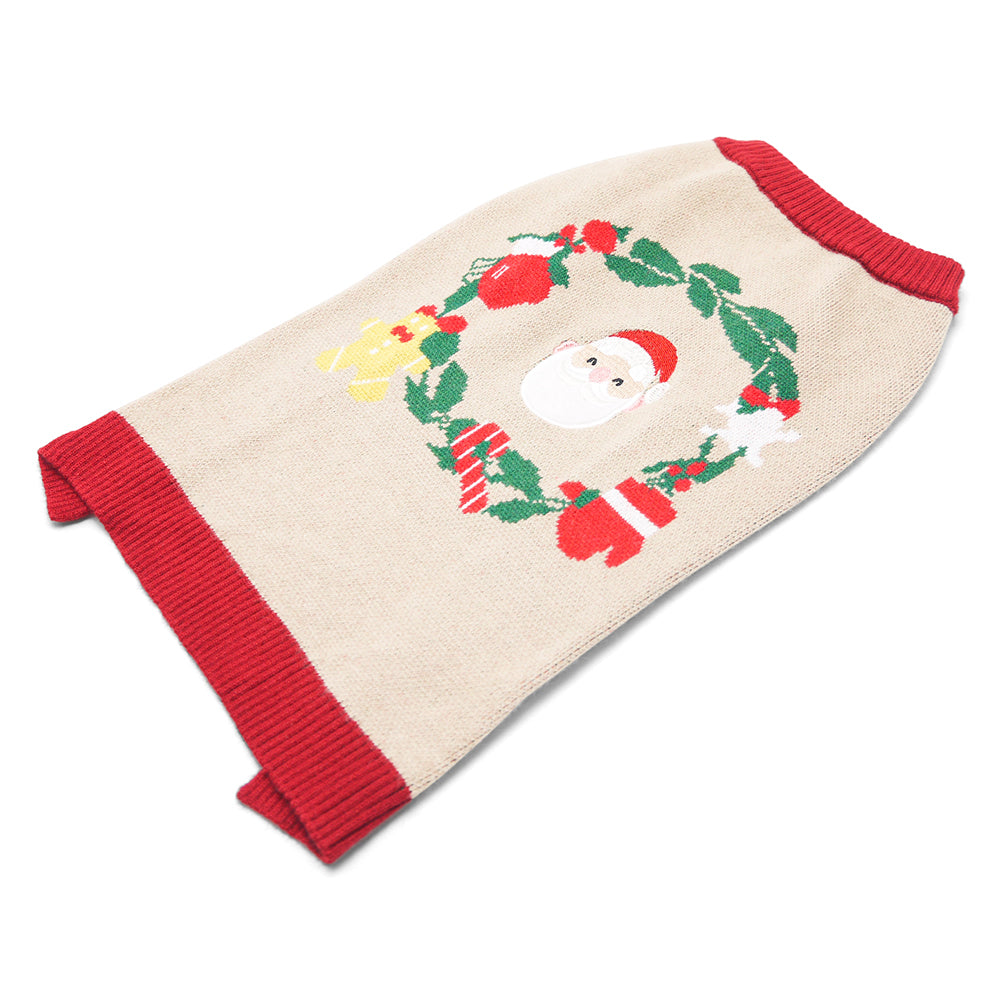 DOGO Christmas Wreath Dog Sweater