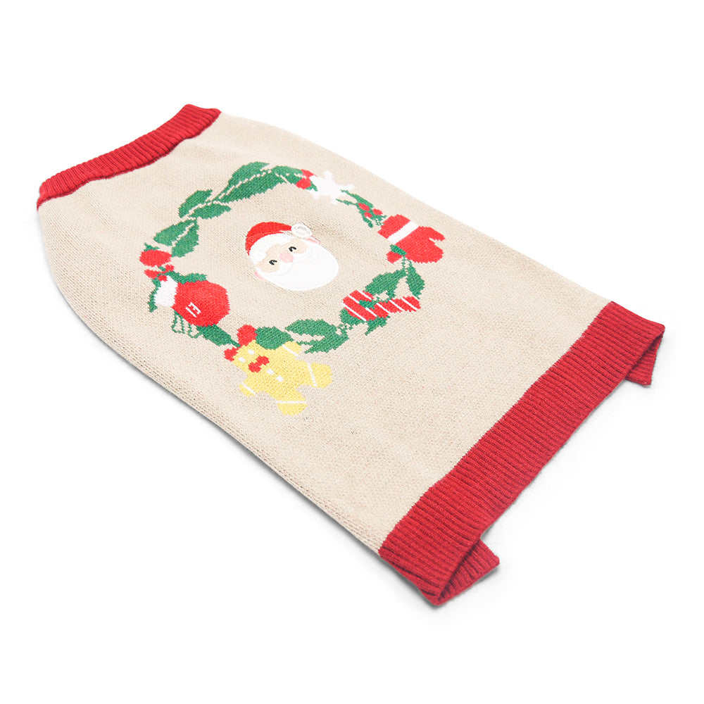 DOGO Christmas Wreath Dog Sweater