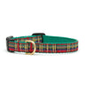 Christmas Sparkle Plaid Small Breed Dog Collar
