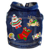 Christmas Stocking Denim Dog Jacket