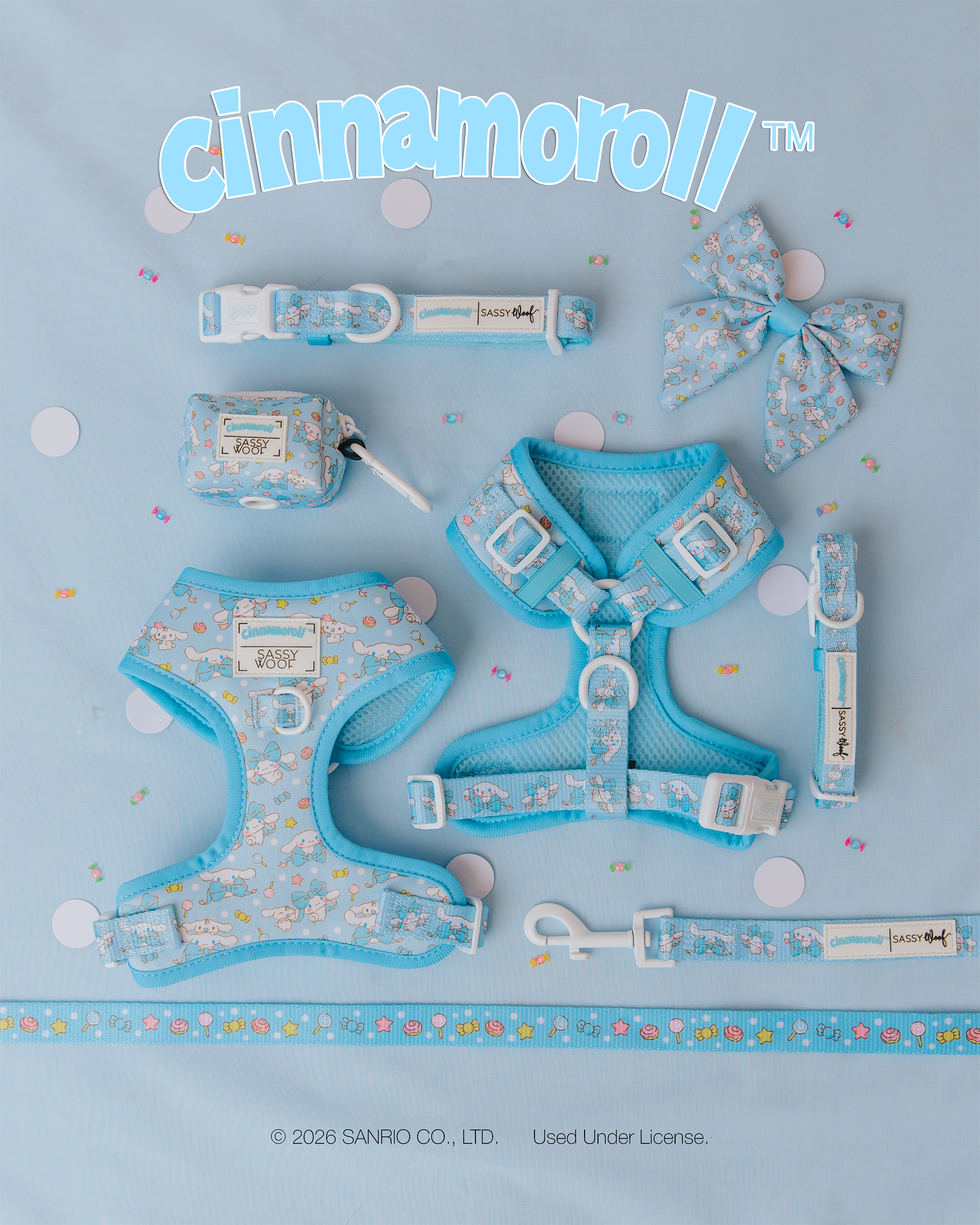 Dog Adjustable Harness - Cinnamoroll™