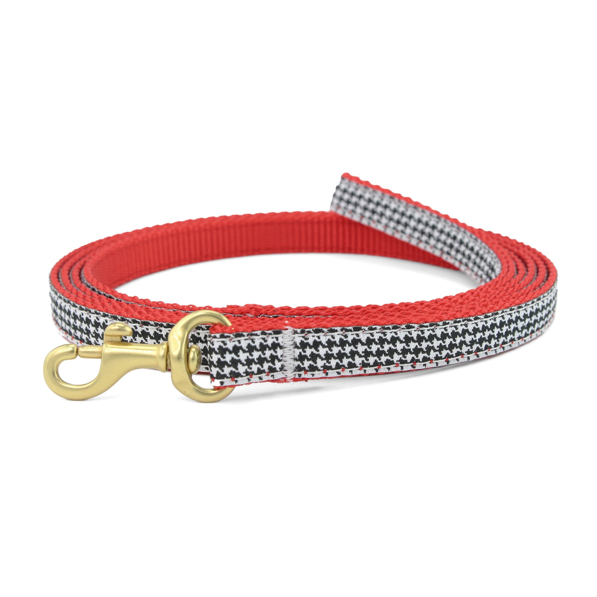 Classic Black Houndstooth Small Breed Dog Lead