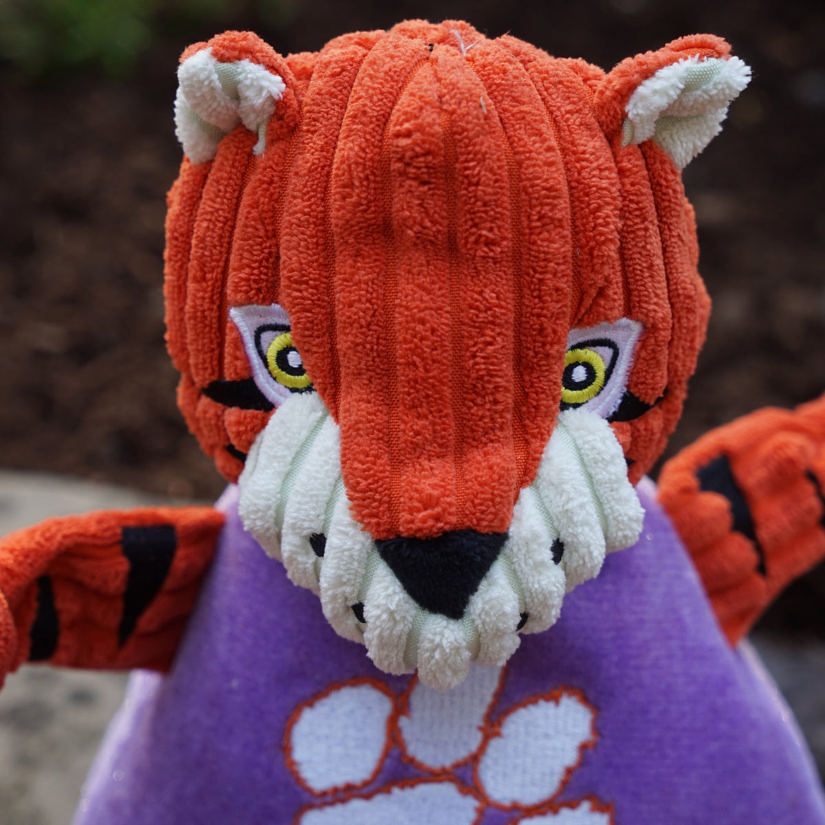 NCAA Clemson University, The Tiger Knottie Plush Dog Toy | HT Animal Supply