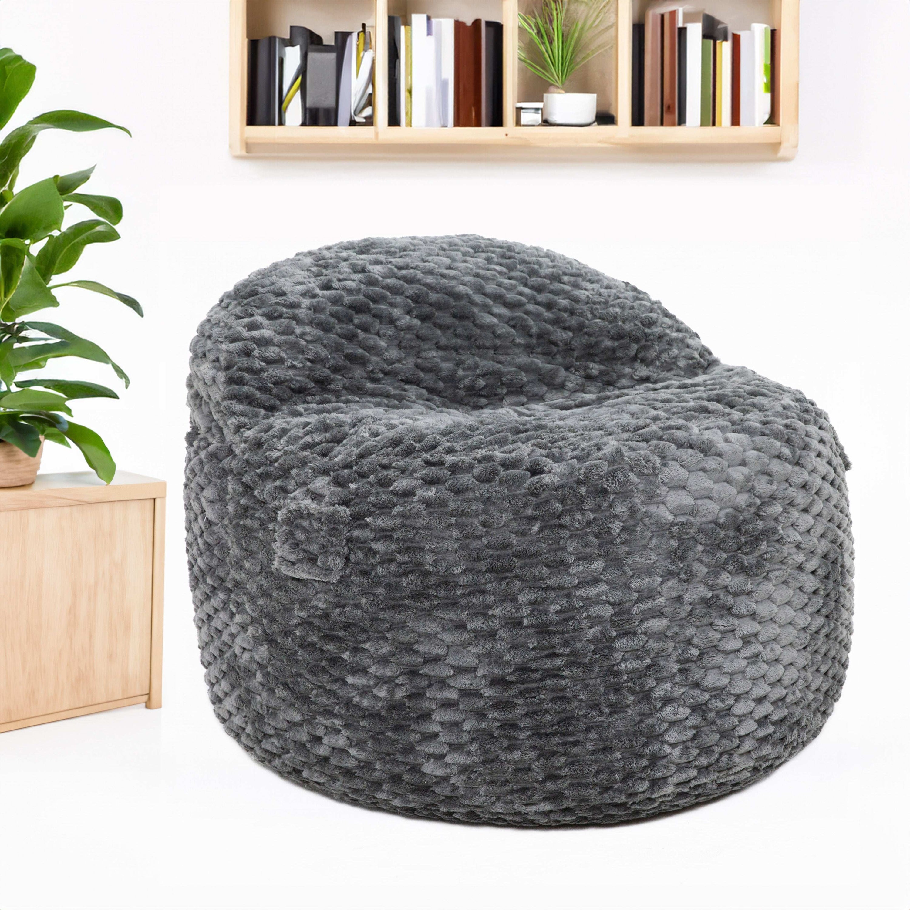 CordaRoy's Queen Cloud Fabric Nest Convertible Bean Bag Chair