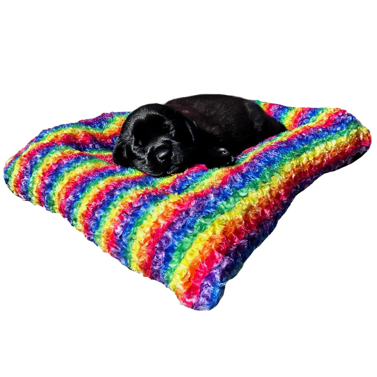 Rectangle Bolstered Furvana Rainbow 'Cloud' Dog Bed