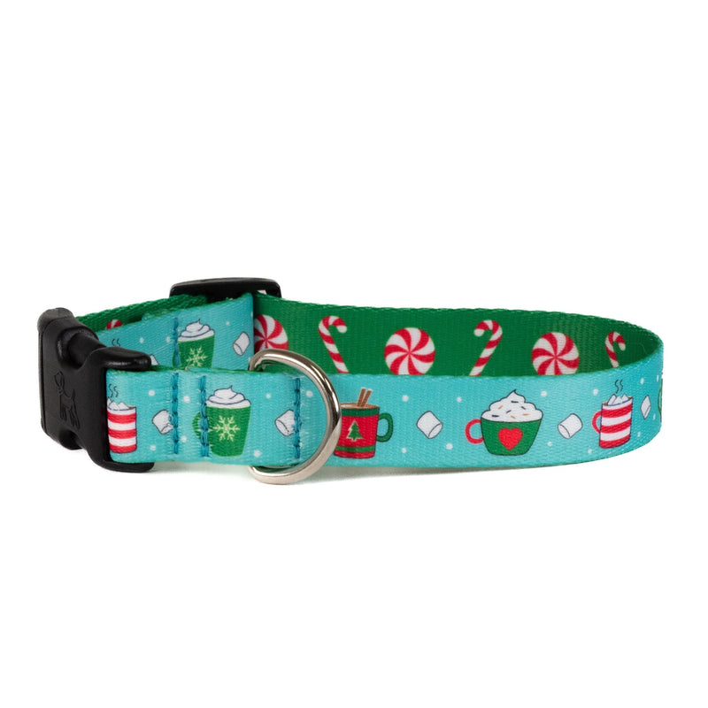 Christmas Cocoa Printed Dog Collar