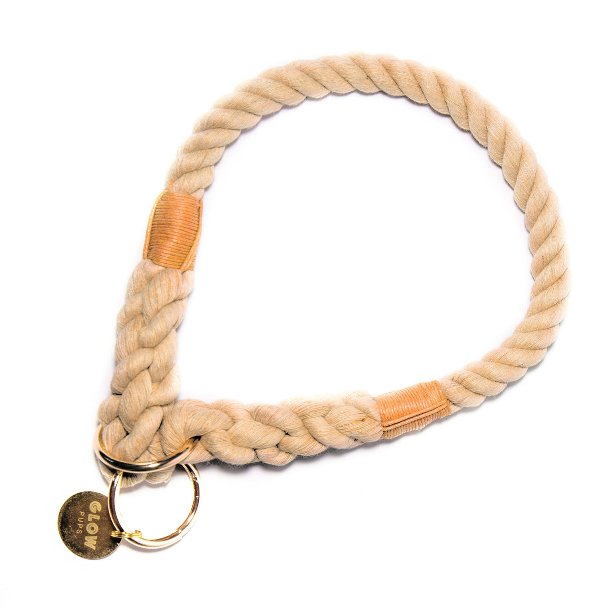 Glow Pups: Neutral Rope Dog Collar