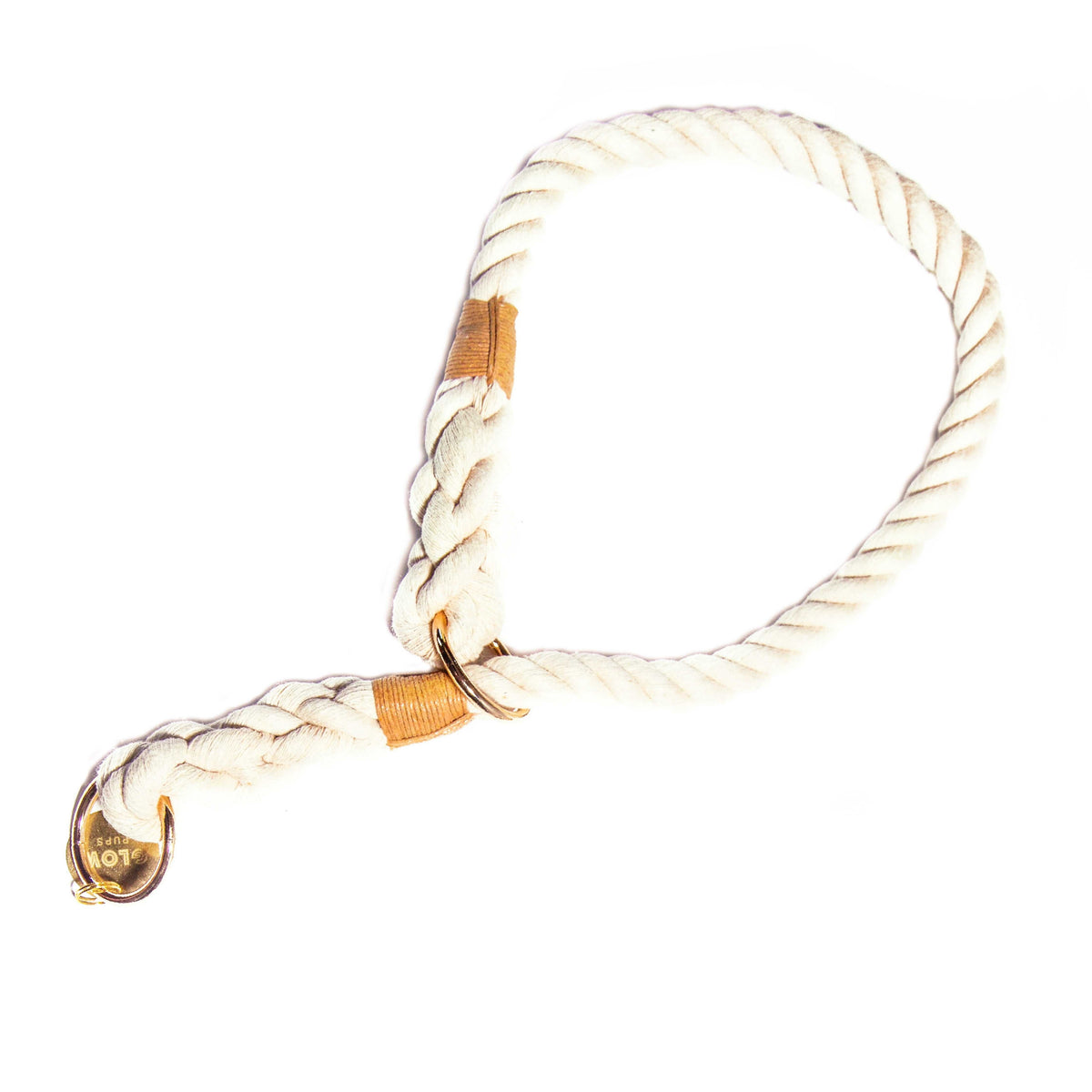 Glow Pups: Coastal Chic Cotton Rope Dog Collar