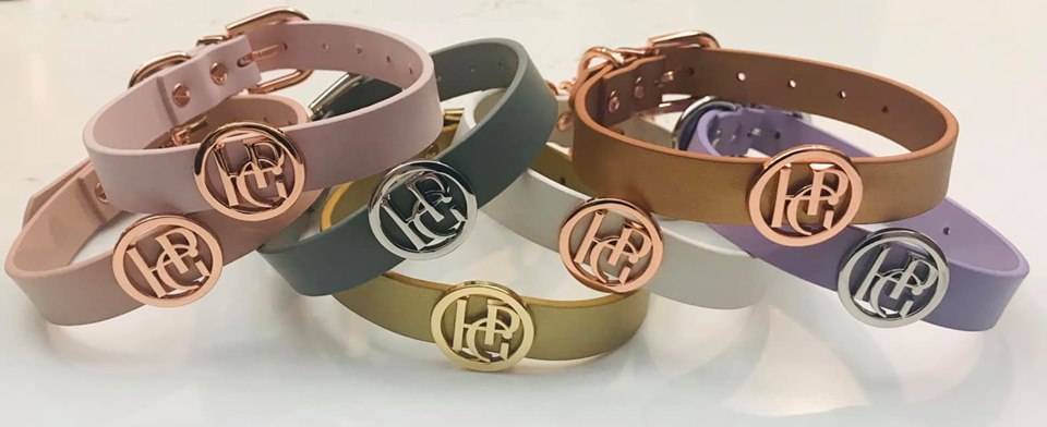 Leather Collar - Snow Drop