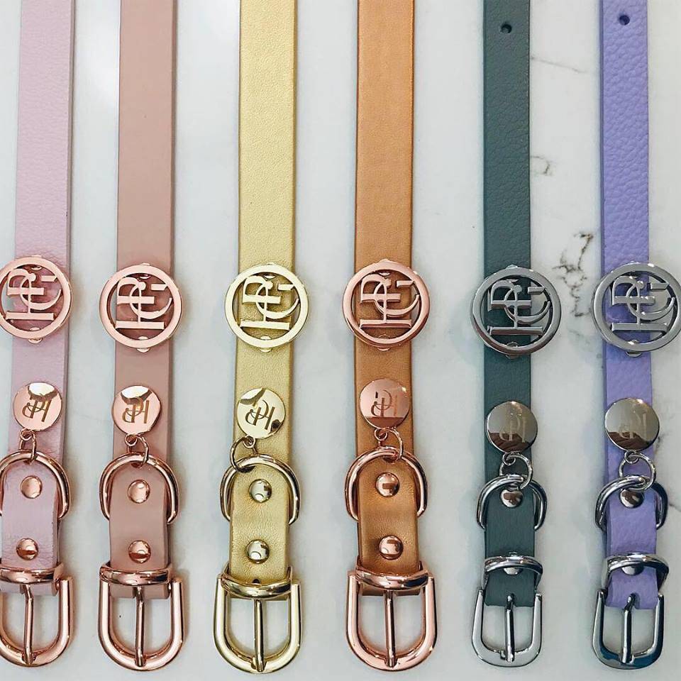 Leather Collar - Snow Drop